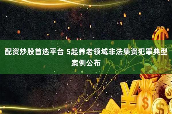配资炒股首选平台 5起养老领域非法集资犯罪典型案例公布